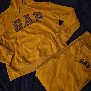 GAP Mustard Yellow Hoodie & Sweatpants Set